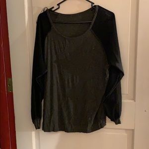 Mesh sleeve top